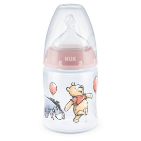 NUK Disney First Choice+ РР Temperature control - Шише със силиконов биберон 0-6м. 150мл. + box